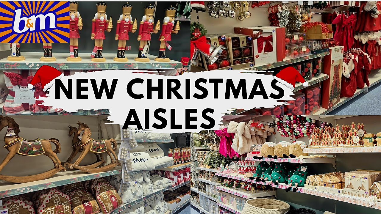B&M CHRISTMAS 2025 ~ THE CHRISTMAS DECORATIONS ARE BACK!! FULL AISLE TOUR OF ALL THE HOME BARGAINS 🤶