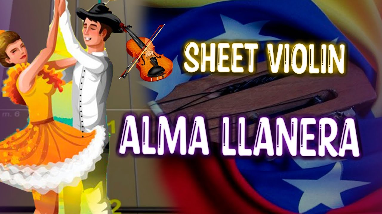 Alma Llanera Violín Tutorial / tutorial de violin / Tab Tutorial / Sheet Music violín / tabs