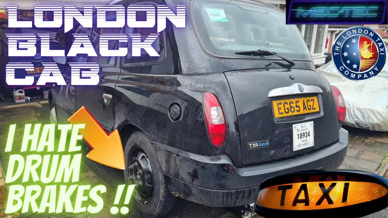 Замена задних тормозных колодок на London Black Cab... Я НЕНАВИЖУ ТОРМОЗНЫЕ БАРАБАНЫ!!!