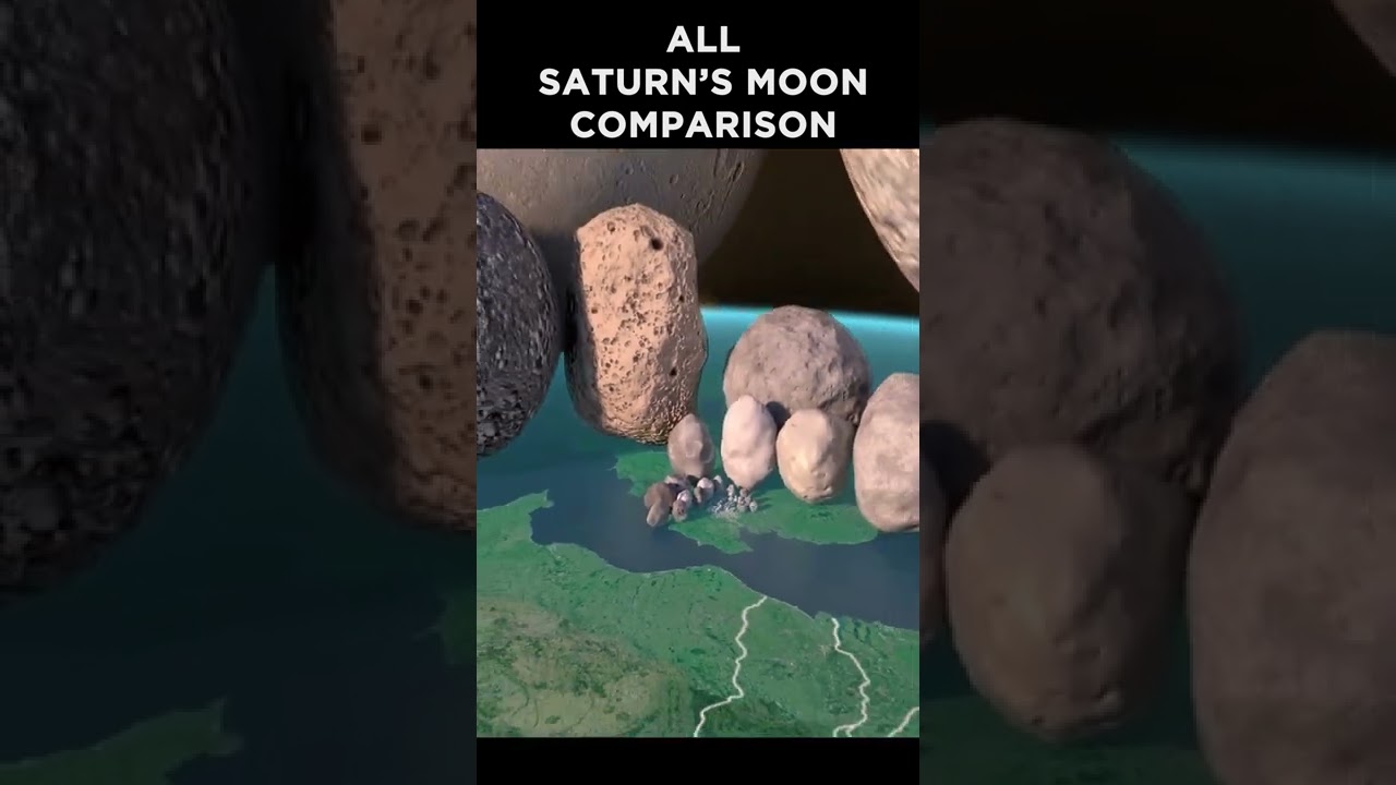 All Saturn&rsquo;s Moon Comparison! 🪐🤯