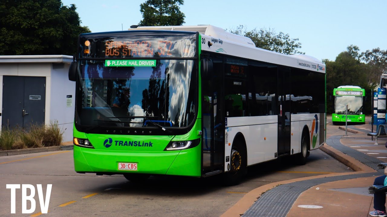 SEQ, AU: 572 IB: Loganholme Bus Station Stop G to Springwood Bus Station via Daisy Hill