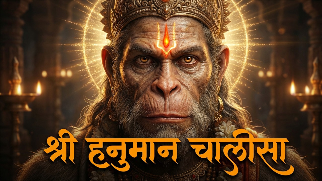 श्री हनुमान चालीसा | Power Hanuman Chalisa Full Path | Strength, Protection & Positive Energy