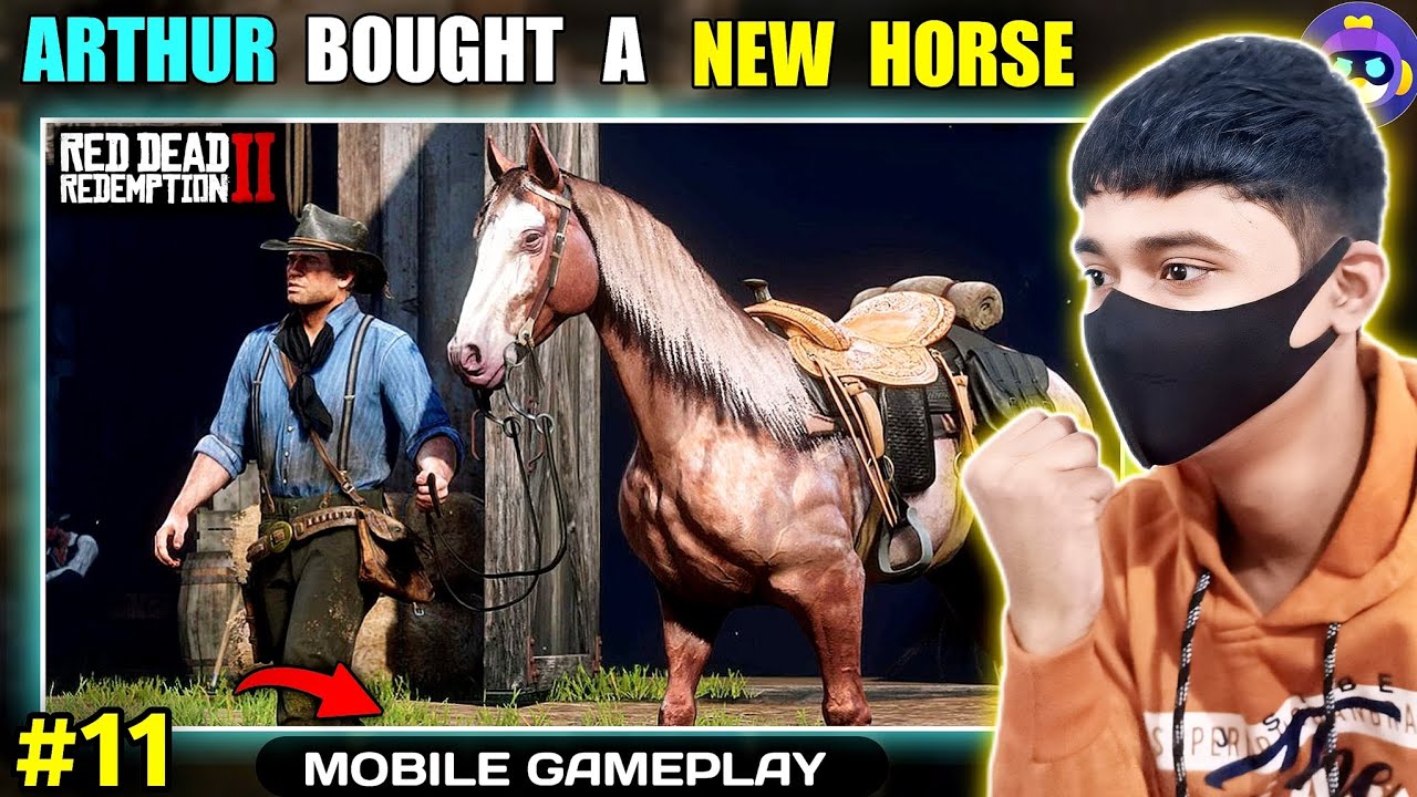 🥳ARTHUR BOUGHT A NEW HORSE || RDR2 MOBILE  GAMEPLAY हिन्दी CHIKII #11 || INSANE GAMERX