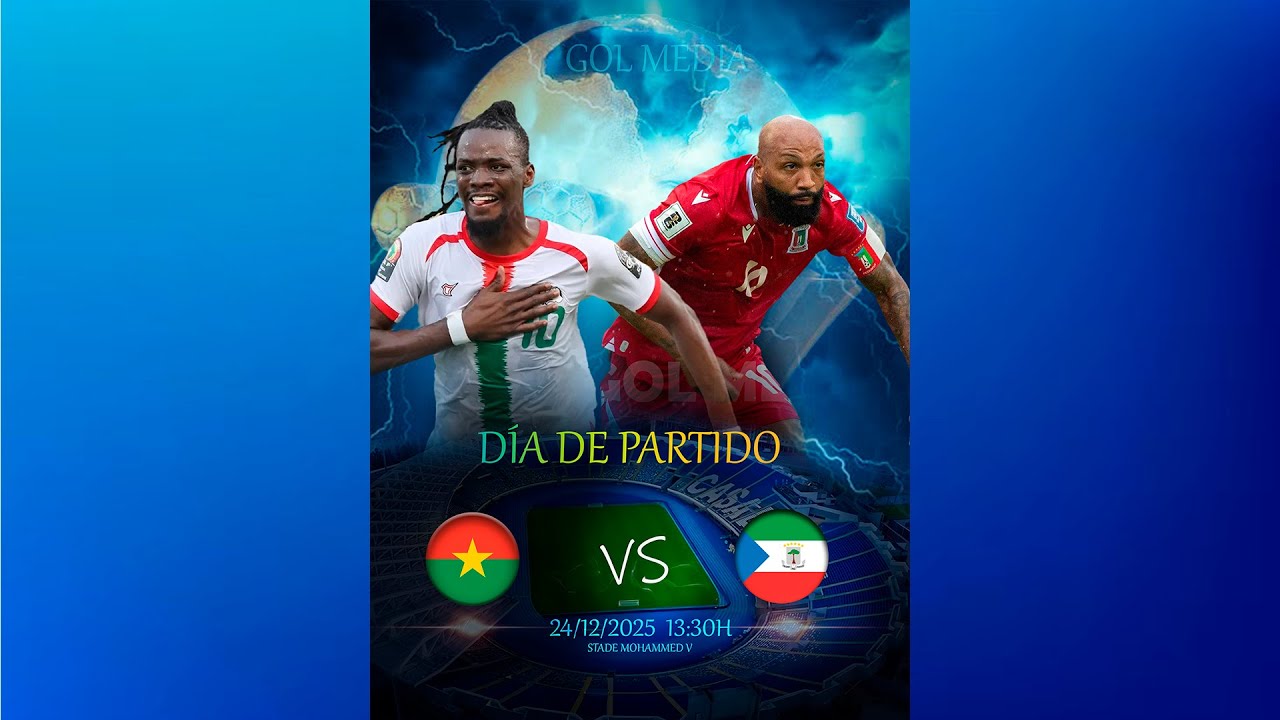 ANALISIS EN VIVO DEL PARTIDO  NZALANG NACIONAL CONTRA BURKINA FASO, CAN MARRUECOS 2025, GOL MEDIA TV
