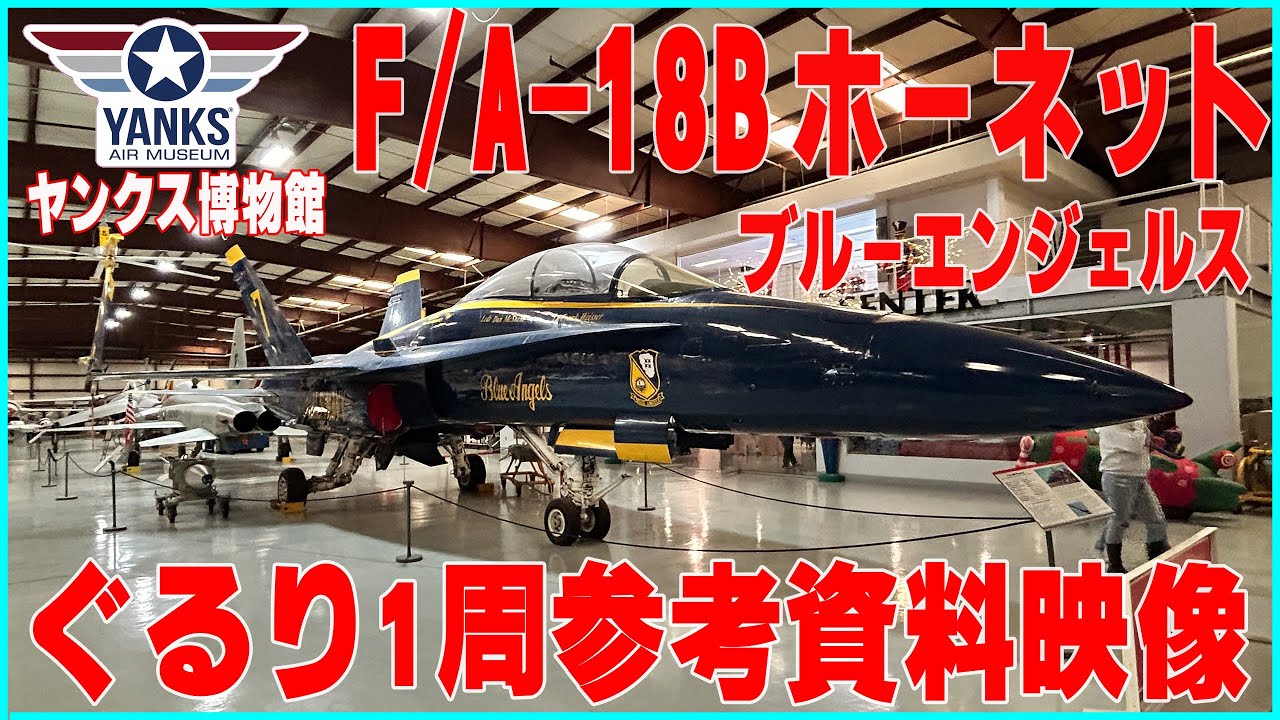この仕様のキットが出ていない？！F \A-18Bホーネットブルーエンジェルス仕様ぐるり1周
