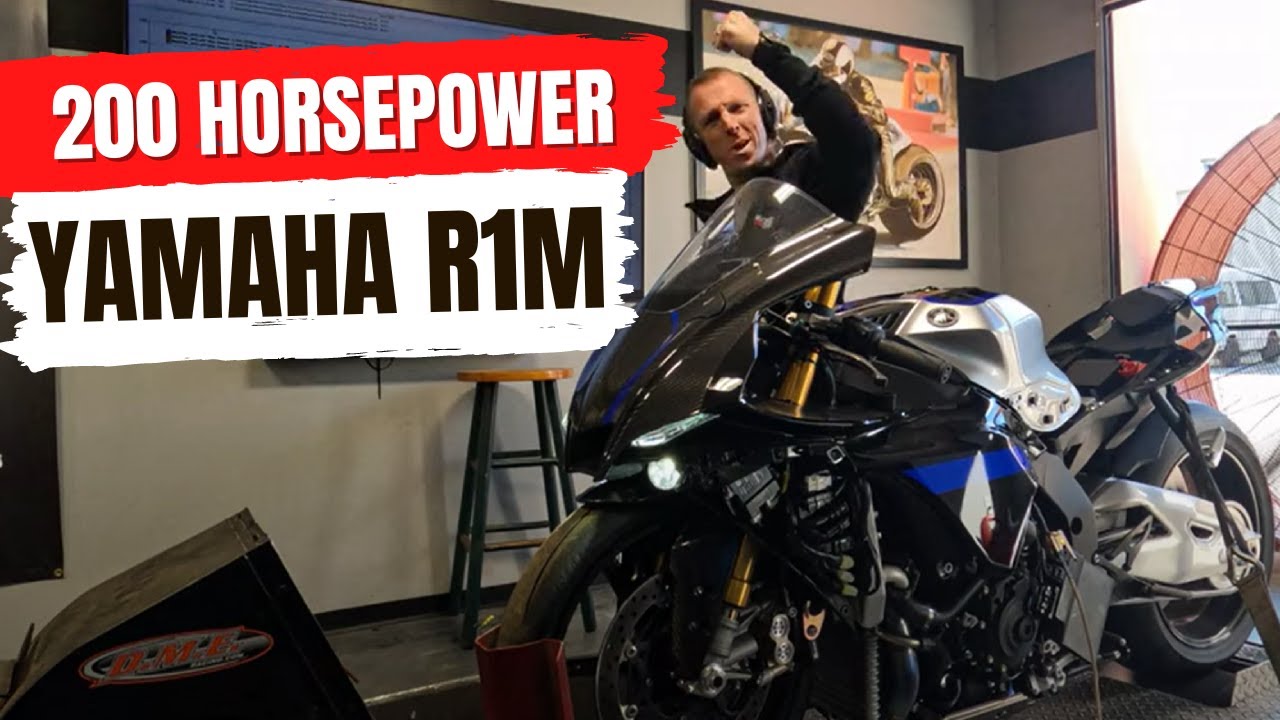 Мой Yamaha R1M 2022 года выпуска развивает мощность в 200 л.с. на динамометре