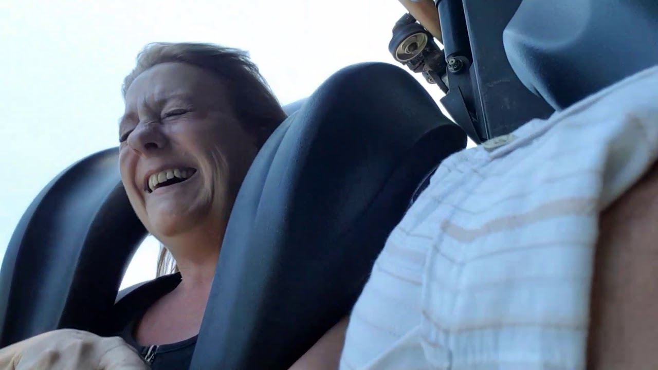 Crazy Sonja on the vampire ride Chessington world of adventures  ❤