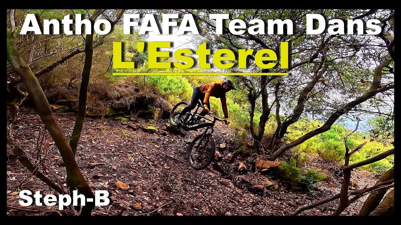 MTB. De la pente du technique dans l'Estérel Avec L'équipe d'Antho FAFA...en Lapierre GLP3