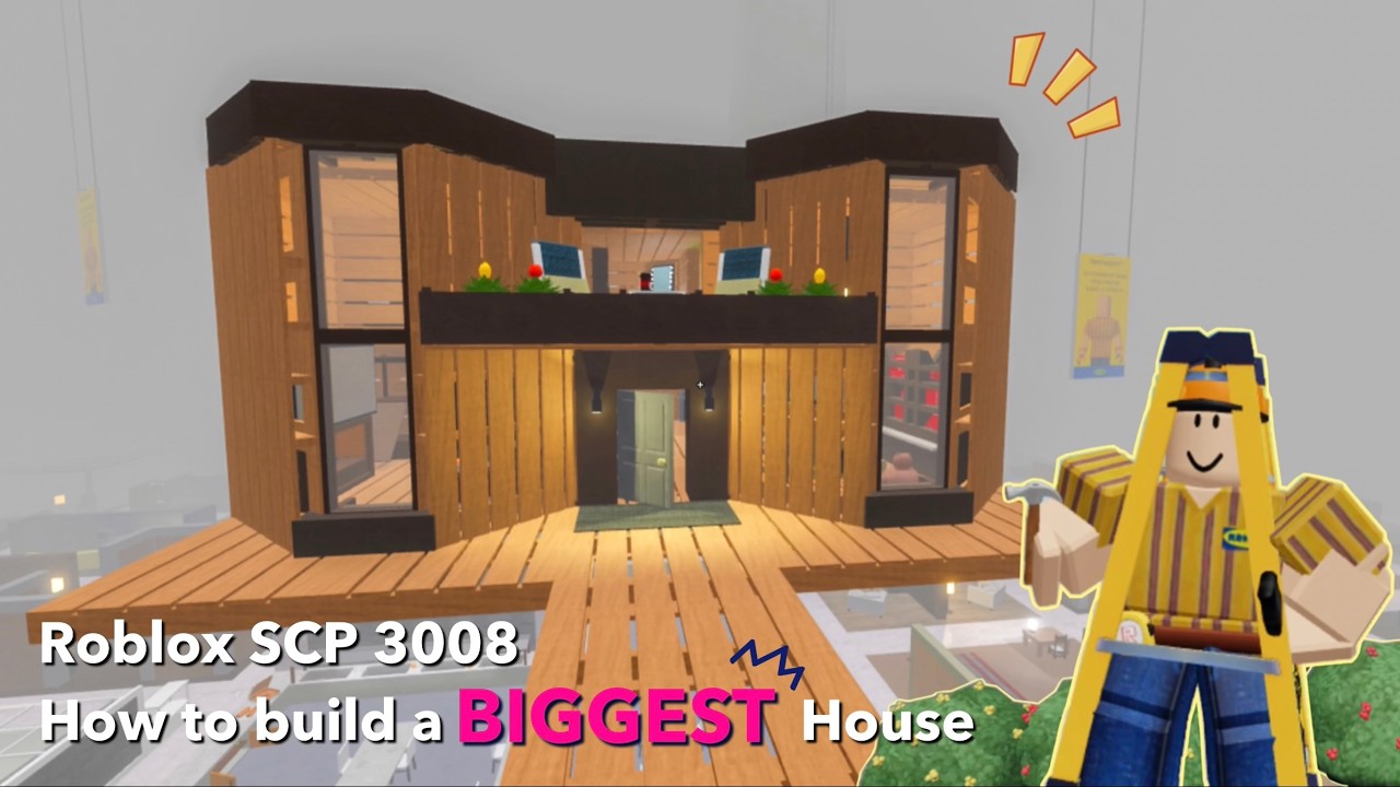 Как построить БОЛЬШОЙ дом | Roblox scp 3008 идеи дома