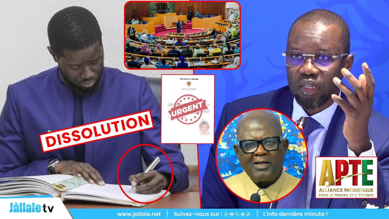 Dernière min: Diomaye acte sa décision - dissolution de l'Assemblée - Sonko décide, Bambo Guirassy..
