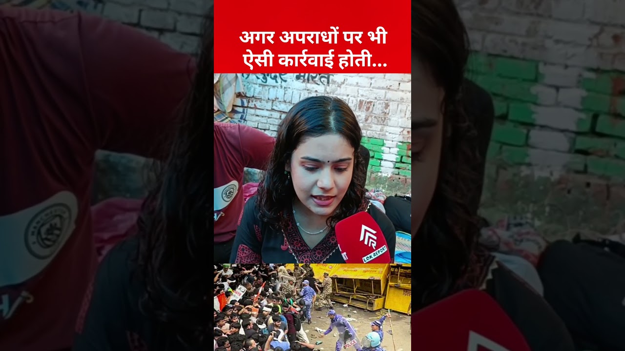 Young Girl Speaks on Police Action and Women's Safety, Questions Police Priorities During Protest