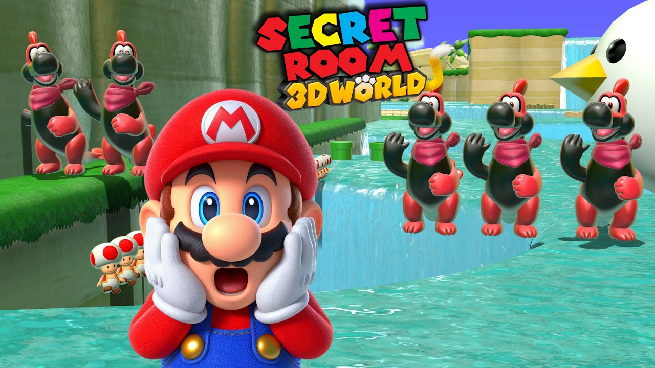 SISTER PLAYS Plessie's Secret Room Funny Super Mario 3D World TROLL LEVEL