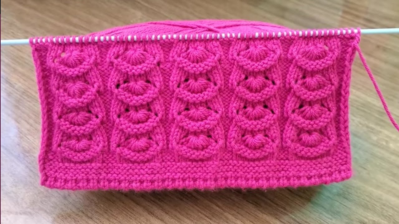 HERMOSO PATRÓN TEJIDO A DOS AGUJAS O PALITOS  | TEJIDOS SAMANTHA 💗 #tejer #knit #knitting #crochet