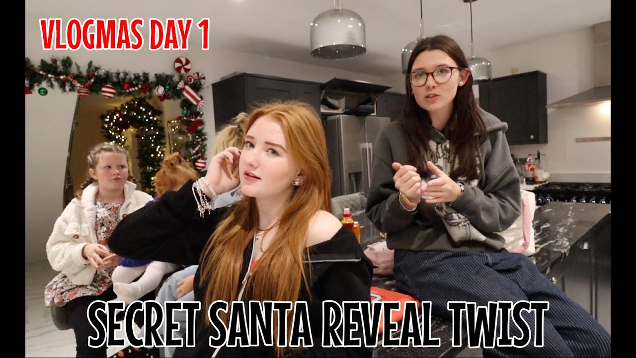 SECRET SANTA REVEAL TWIST & NEW VLOGMAS INTRO! 🎄