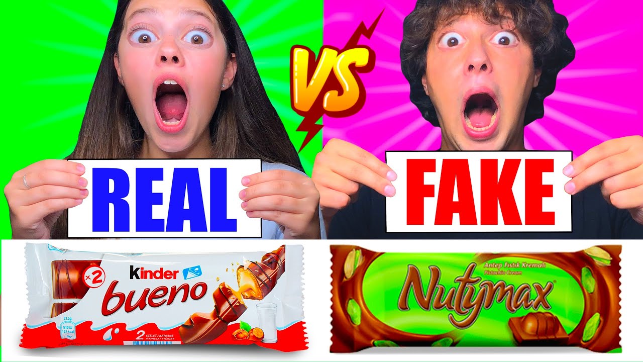 ASMR Real Food VS Fake Food Challenge by Tati ASMR #3