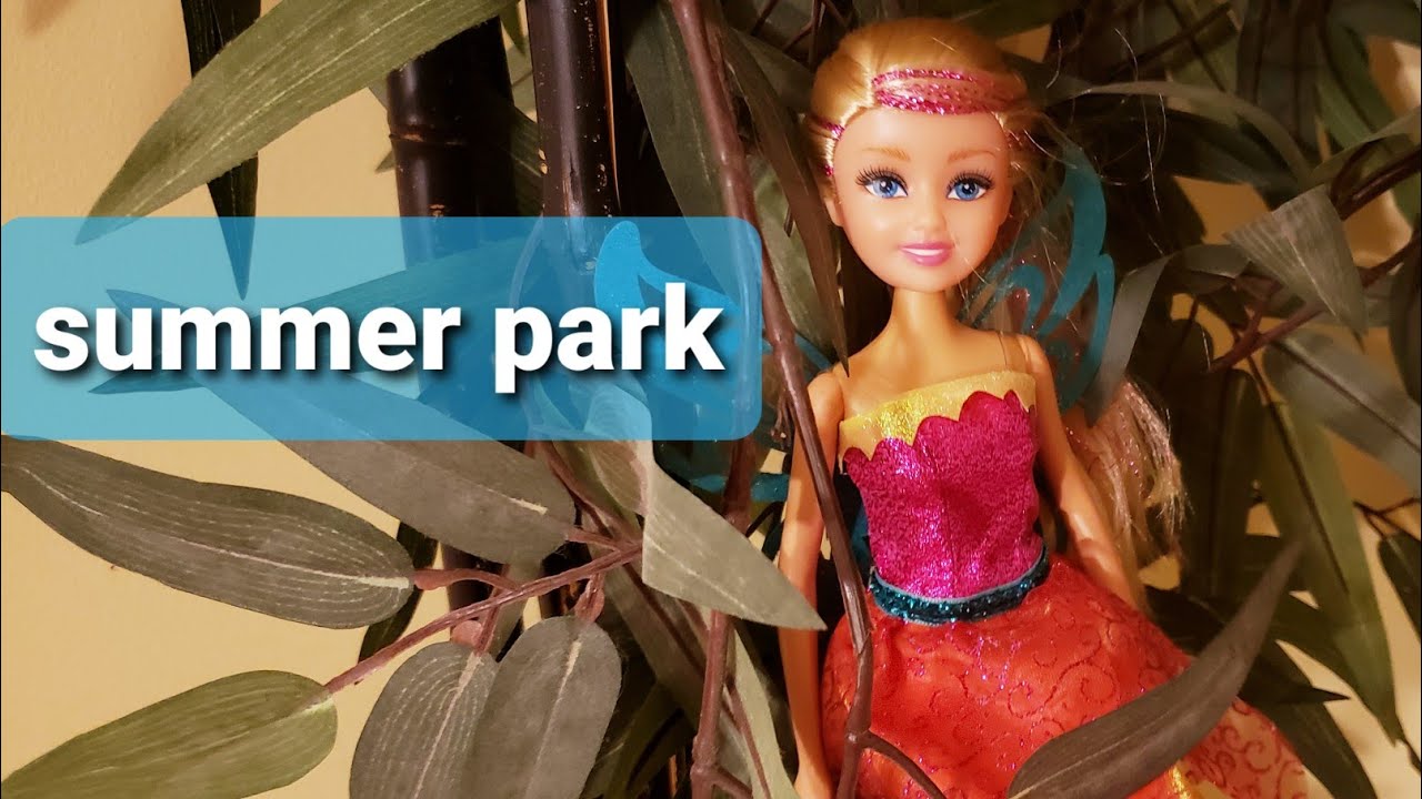Barbie and Fairy walk in the park - dolls ,toys summer playtime fun