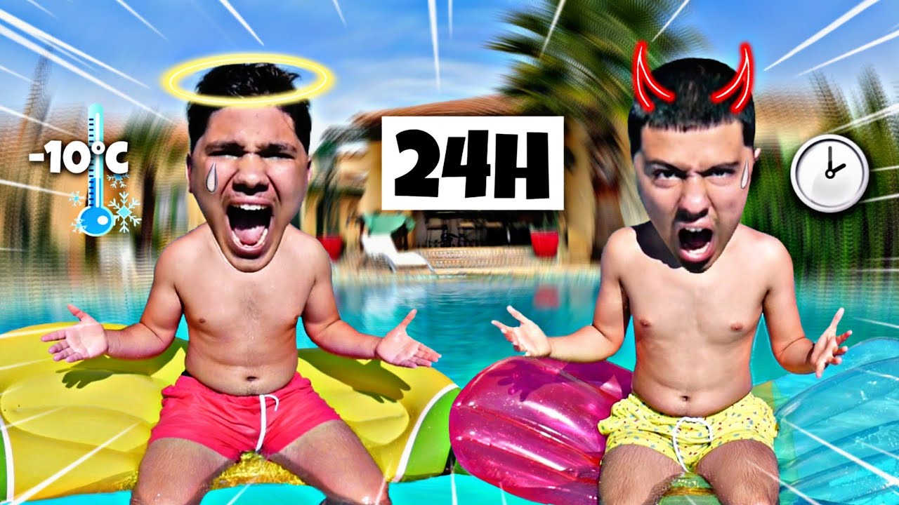 VIVRE 24H AVEC NOUS DANS NOTRE PISCINE ! (on s'occupe comme on peut)