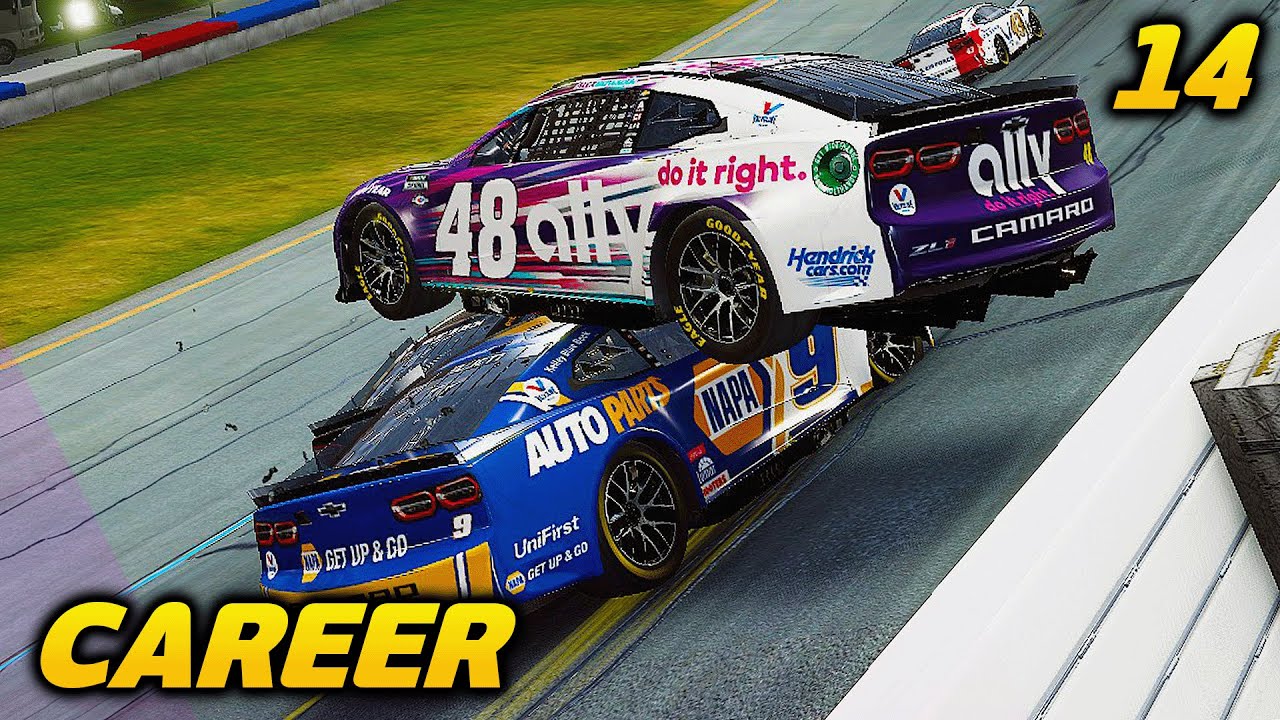DRIVER SUSPENDED. HUGE BOWMAN CRASH - NASCAR Heat 5 Career Mode: Part 14
