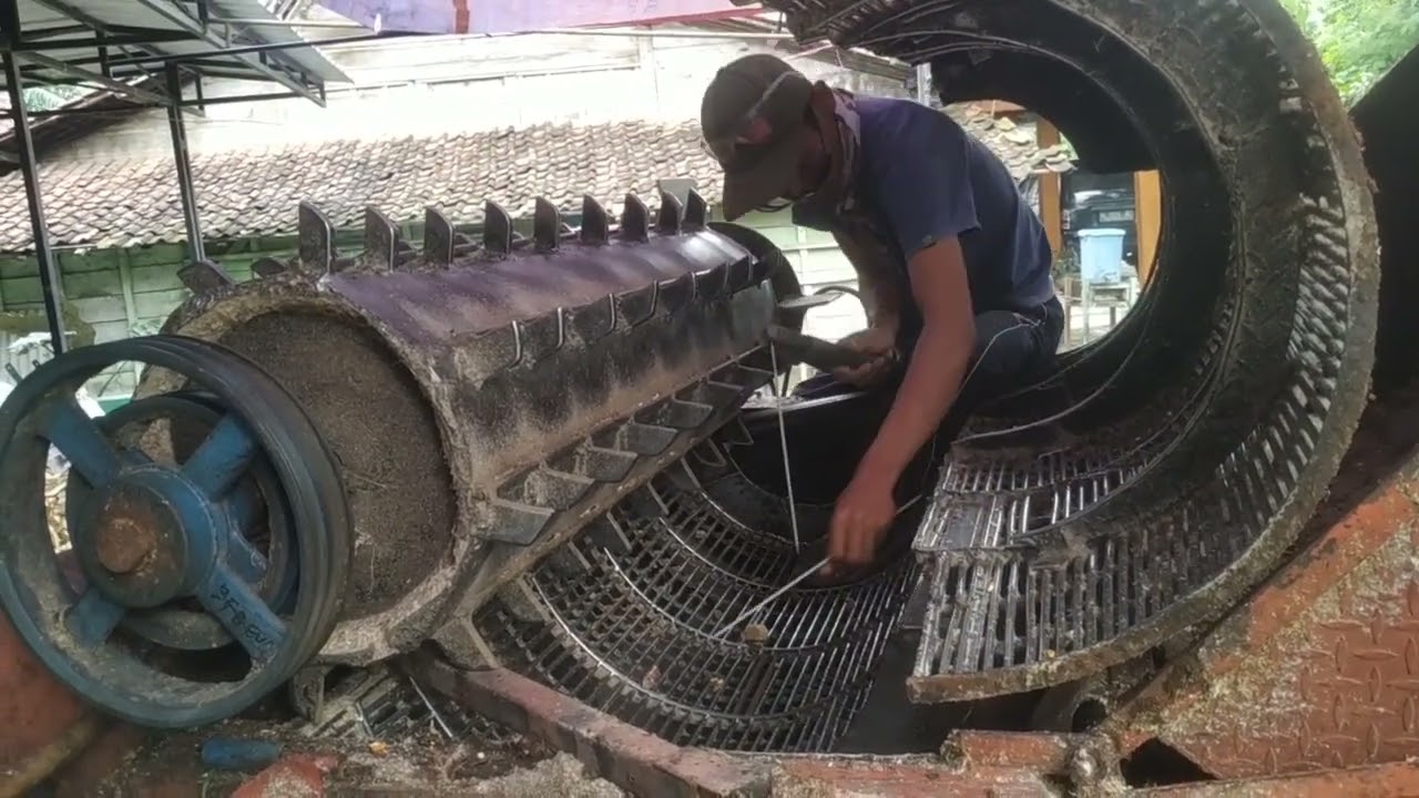 bongkar dalaman blower jagung padi