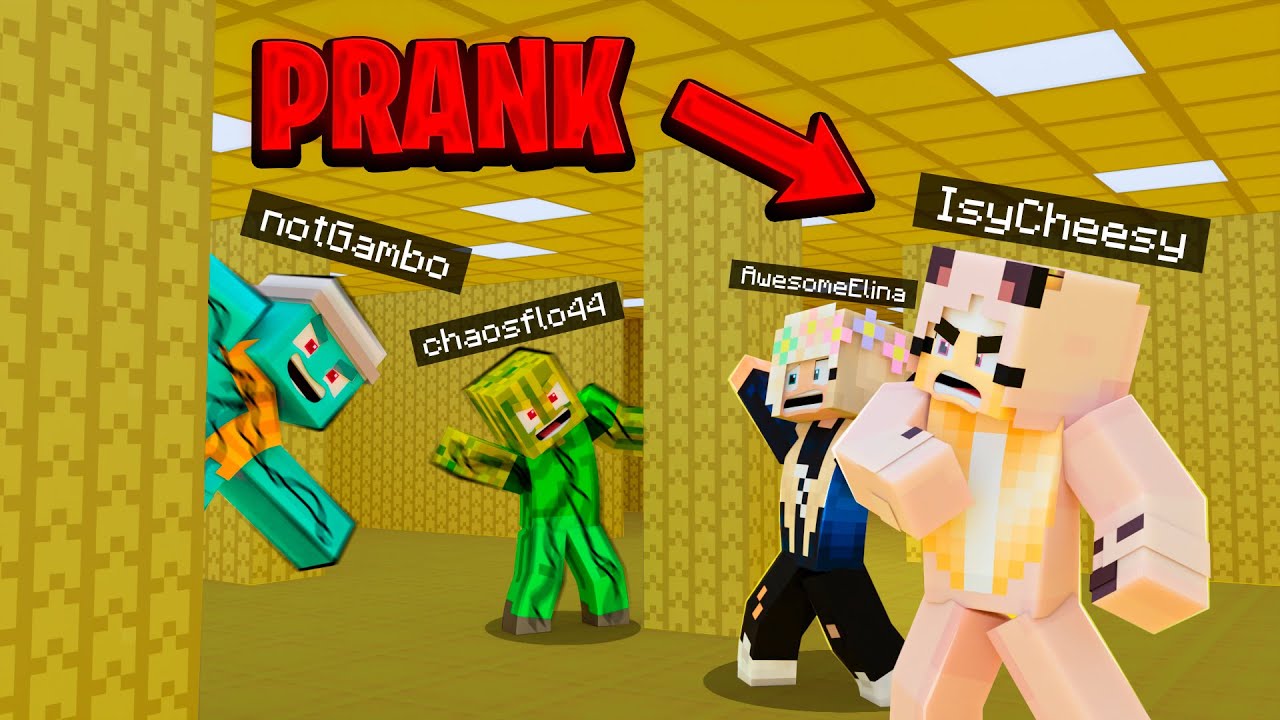 GAMBO und @Chaosflo44 PRANKEN @Elinski und @IsyCheesy in den BACKROOMS mit einem OP MONSTER!!!