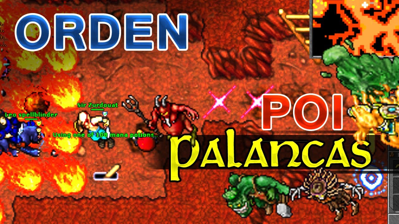 Tibia: Pits Of Inferno Quest – Inicio y   Palancas ¿Cuál es el orden?