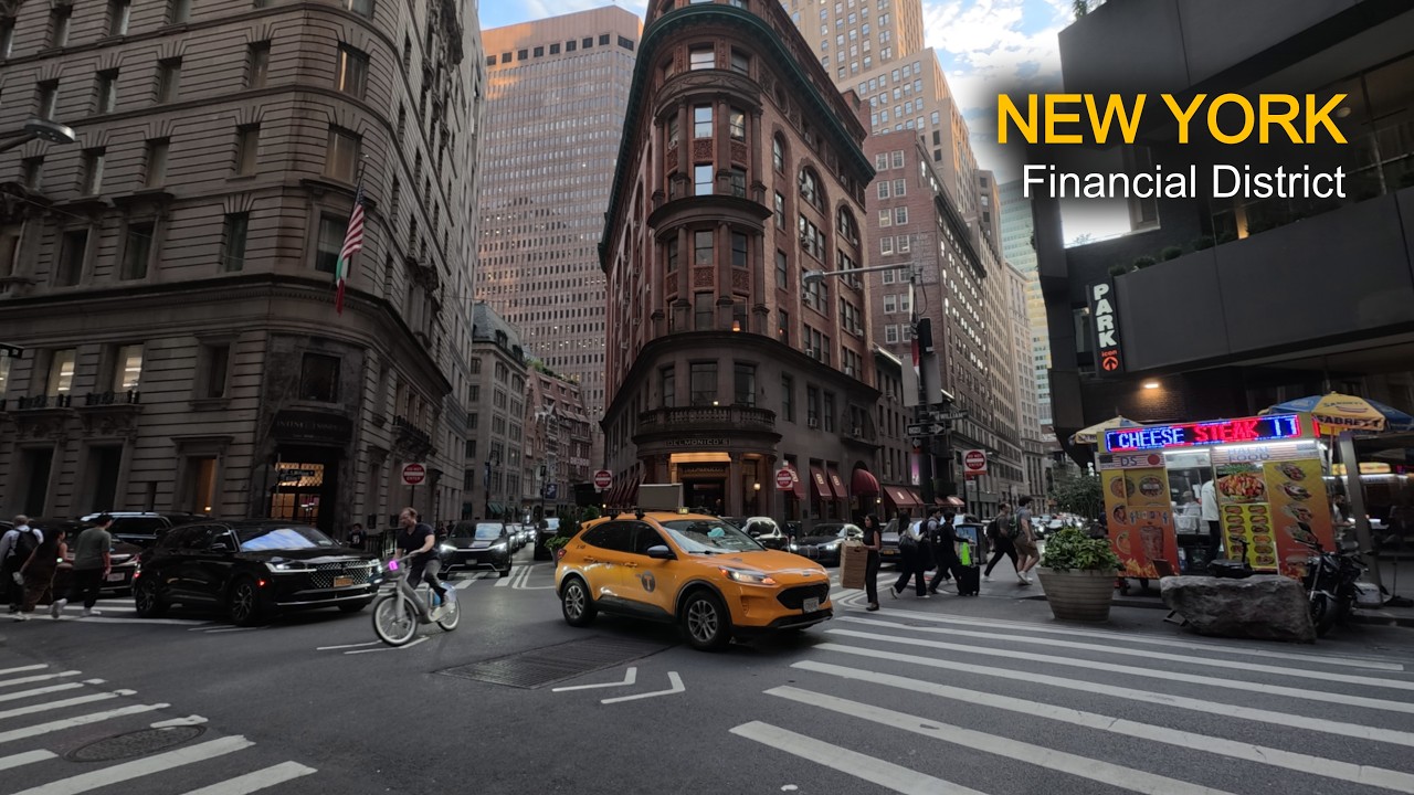 New York / Walking tour Financial District / NYC 4К 60fps