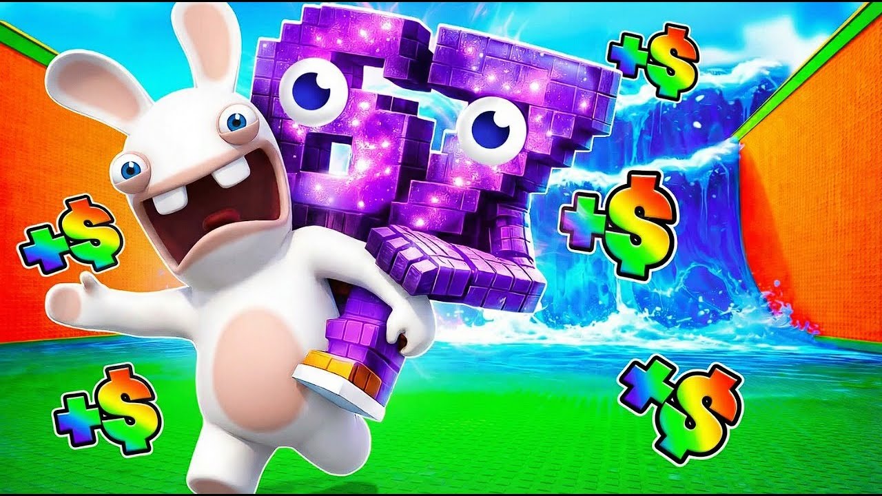 Crazy Rabbid Plays Roblox Escape Tsunami For Brainrot!!