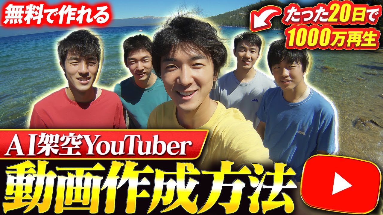 【超簡単】AIが作った「架空YouTuber」をたった10分で生成して月100万稼ぐ方法！