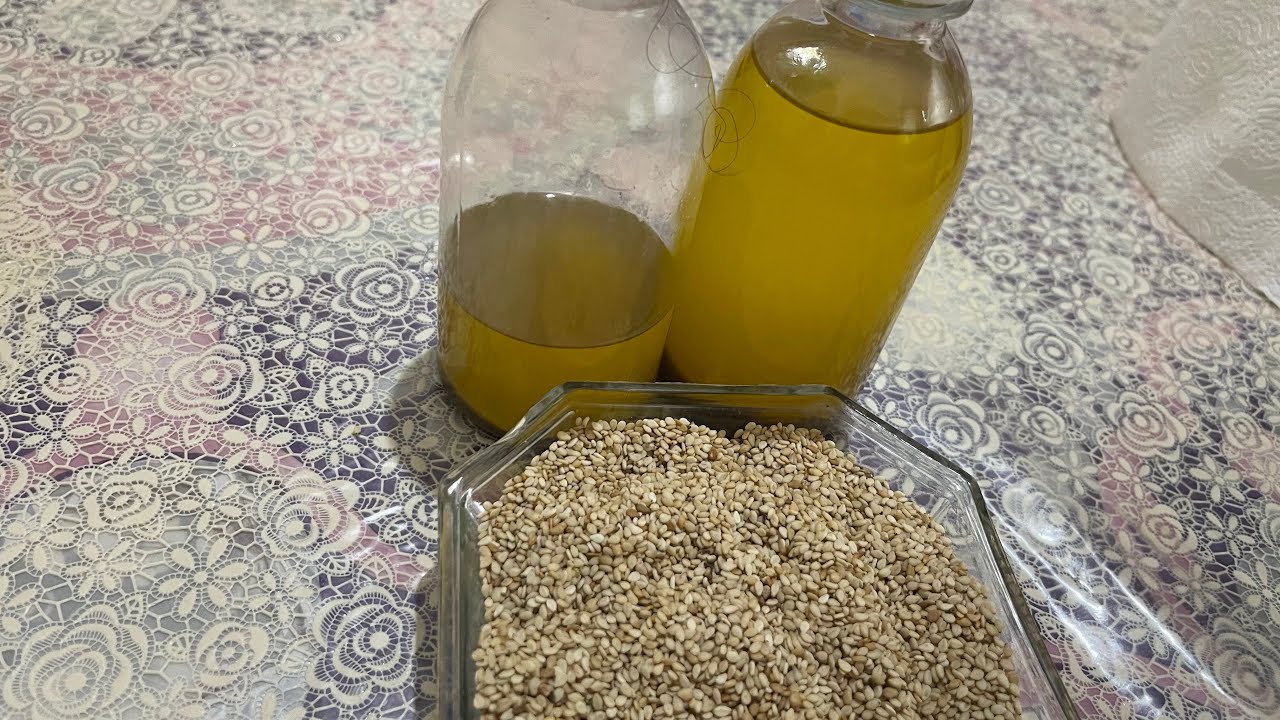 زيت جنجلان طبيعي للتجميل و الأكل 👍❤️