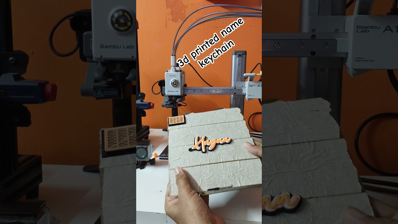 3d printed custom name keychain #3d #3dprinting #3dprinter #diy #keychain