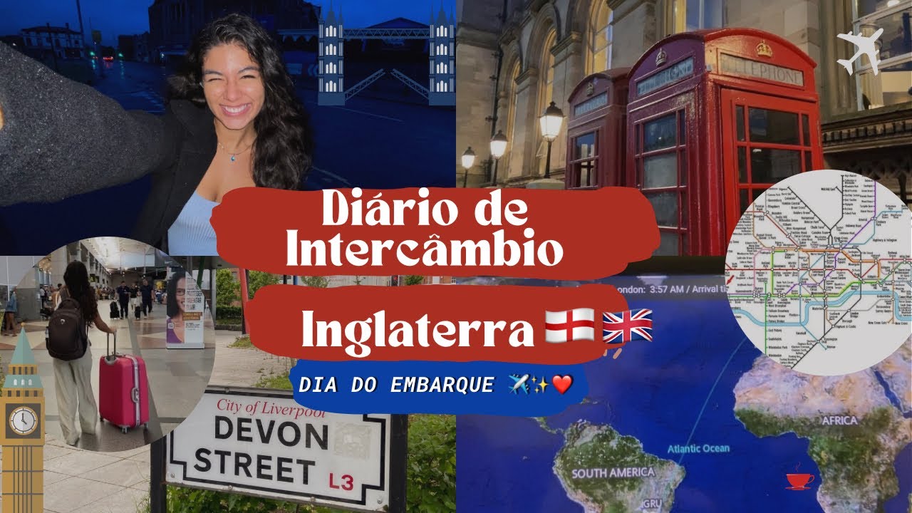 Chegando na Inglaterra + embarque | DIÁRIO DE INTERCÂMBIO LIVERPOOL #01 🇬🇧