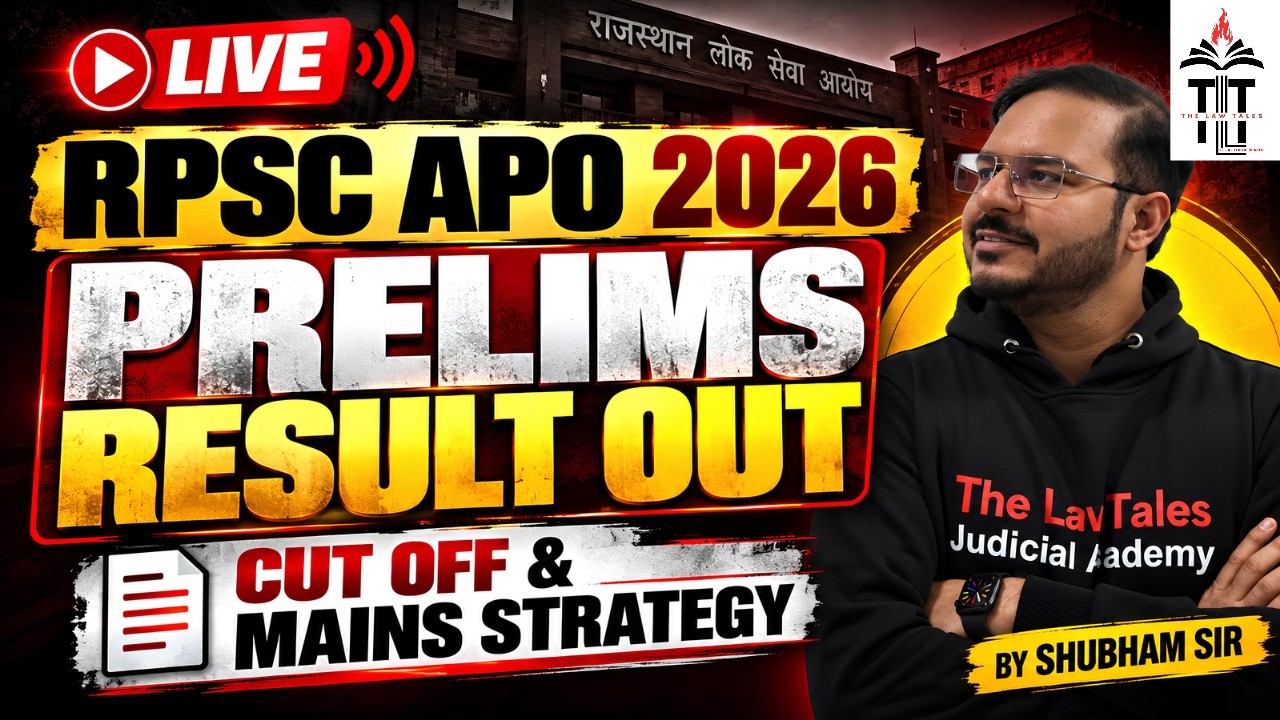 RPSC APO 2026 Prelims Result Out | Cut Off & Mains Strategy | Live by Shubham Sir!