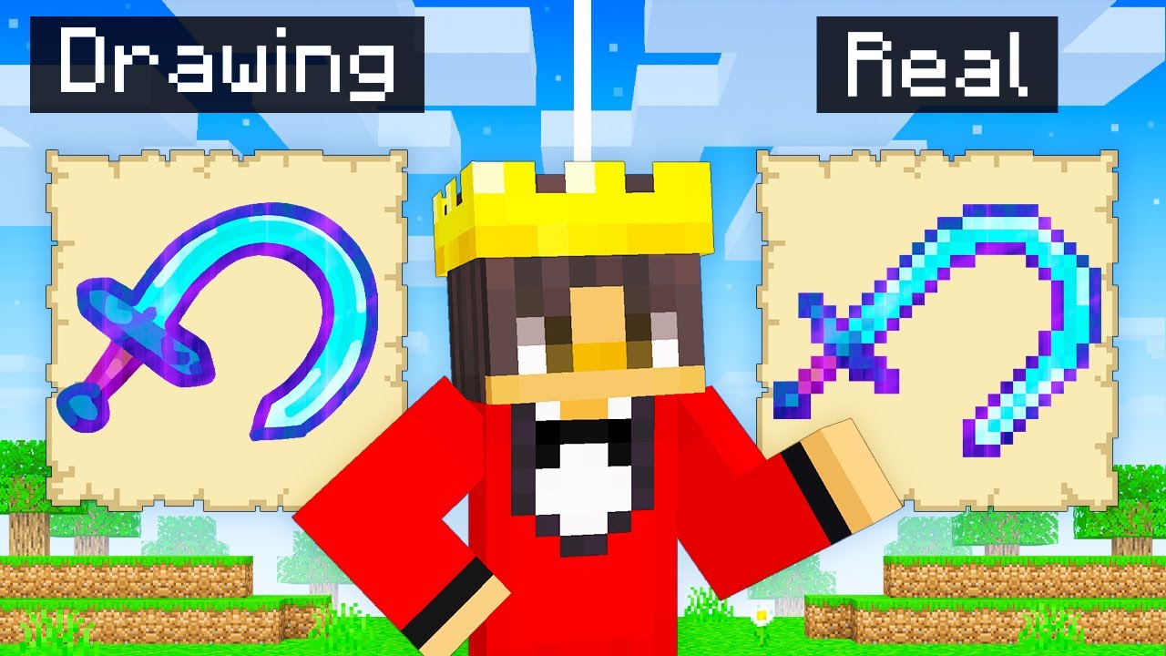Mongo Gets ANYTHING HE DRAWS In Minecraft!