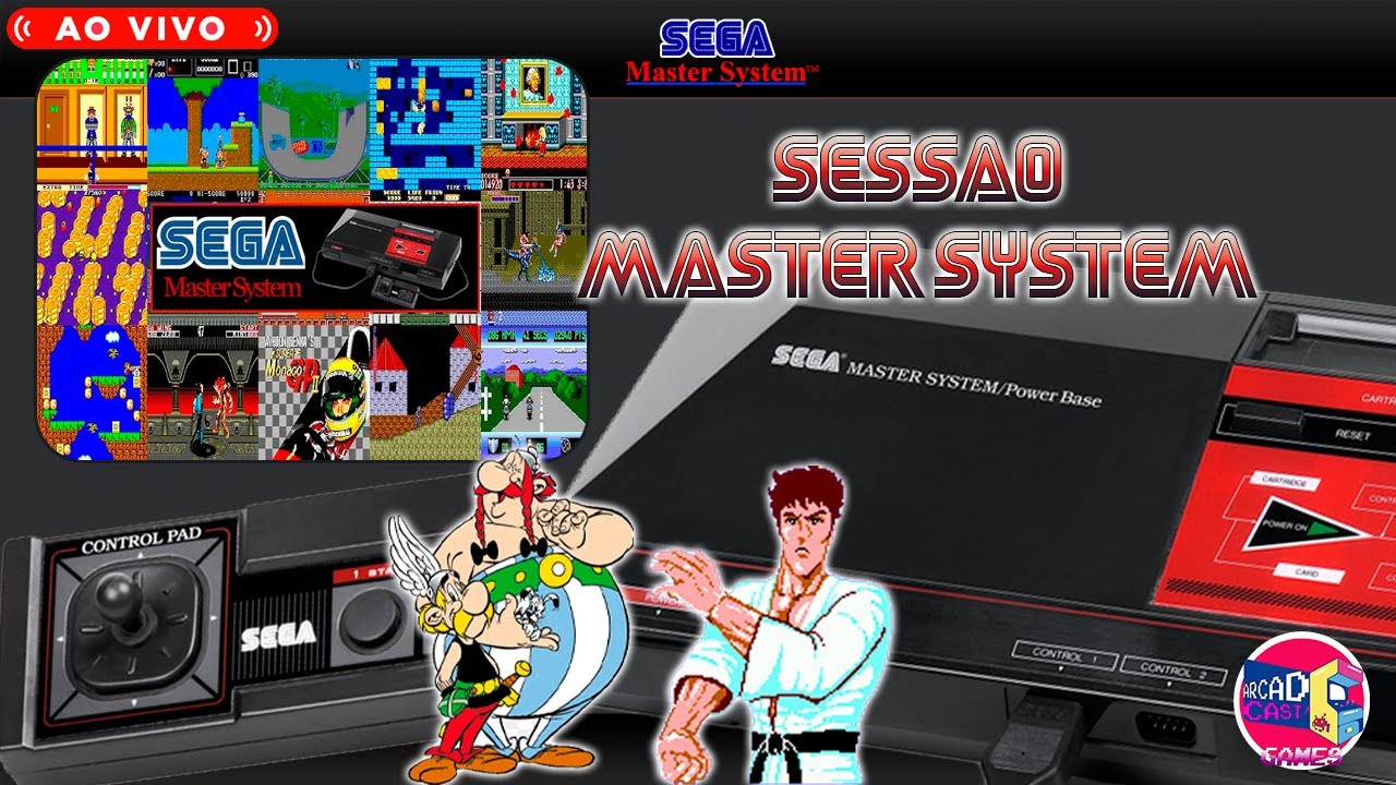 Live Retrô Sega Master System  Melhores Jogos 8 Bits ao Vivo! #aovivo #mastersystem #sega