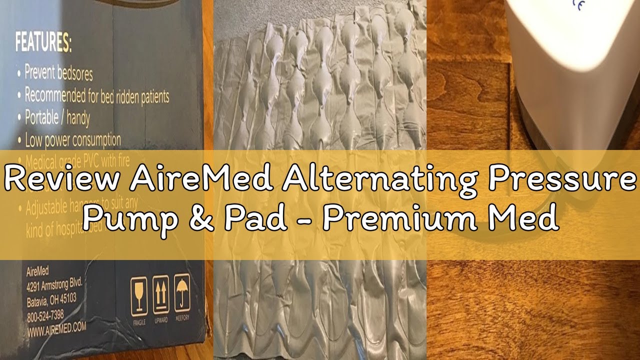 Review AireMed Alternating Pressure Pump & Pad - Premium Medical Grade Treatment Pad – Quiet Electri