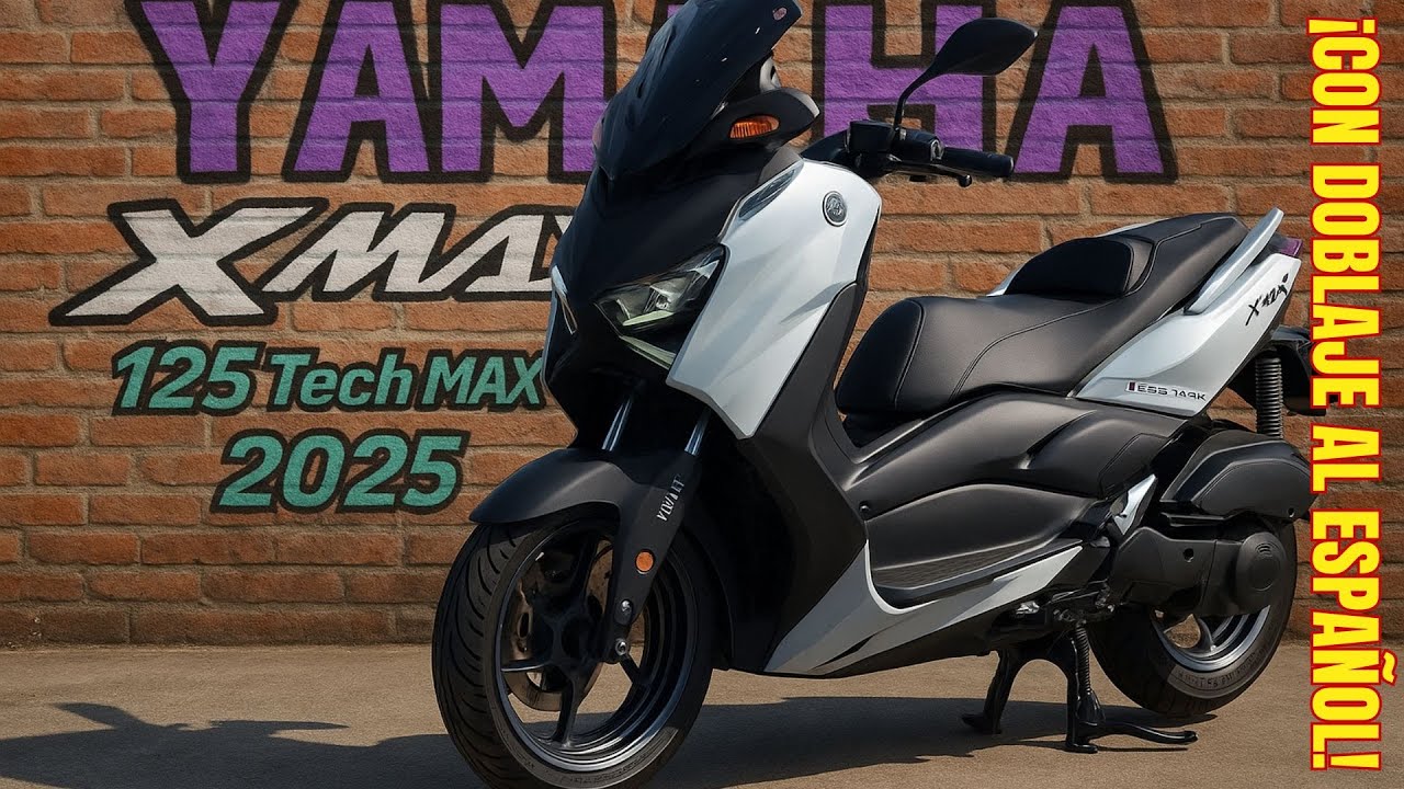 Обзор Yamaha XMAX 125 (2025) от TechMax — полный обзор, демонстрация дисплея и реальный тест-драйв!