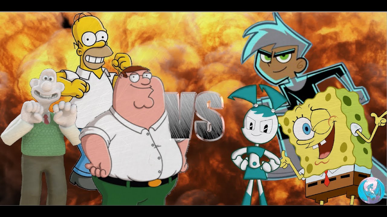 MUGEN - Request - Peter, Homer + Wallace VS Spongebob, Danny + Jenny - See Description