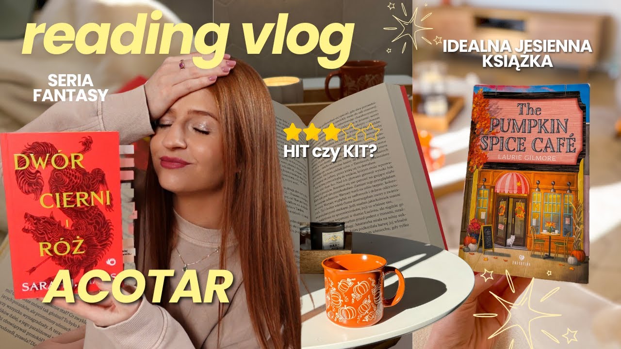 READING VLOG📚📖  Dwór cierni i róż 🕍🌹 The Pumpkin Spice Café 🍂☕️