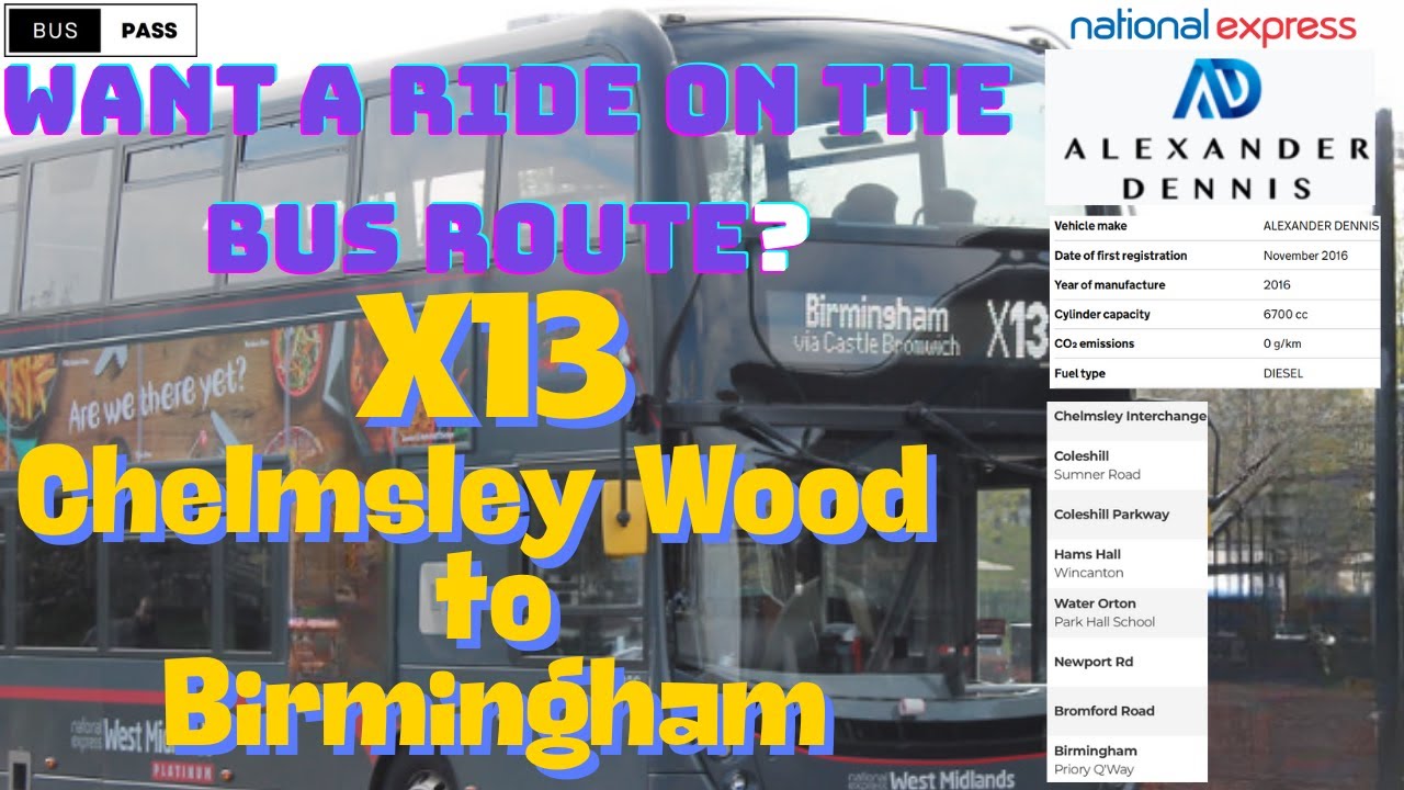 X13 Bus Route Experience 🚍 Chelmsley Wood to Birmingham City Centre – Smooth & Scenic