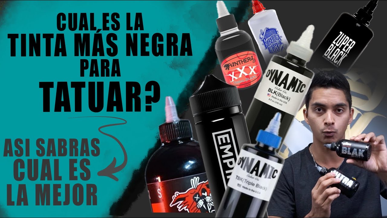 Así sabrás cuál es la tinta negra ideal para tatuar!