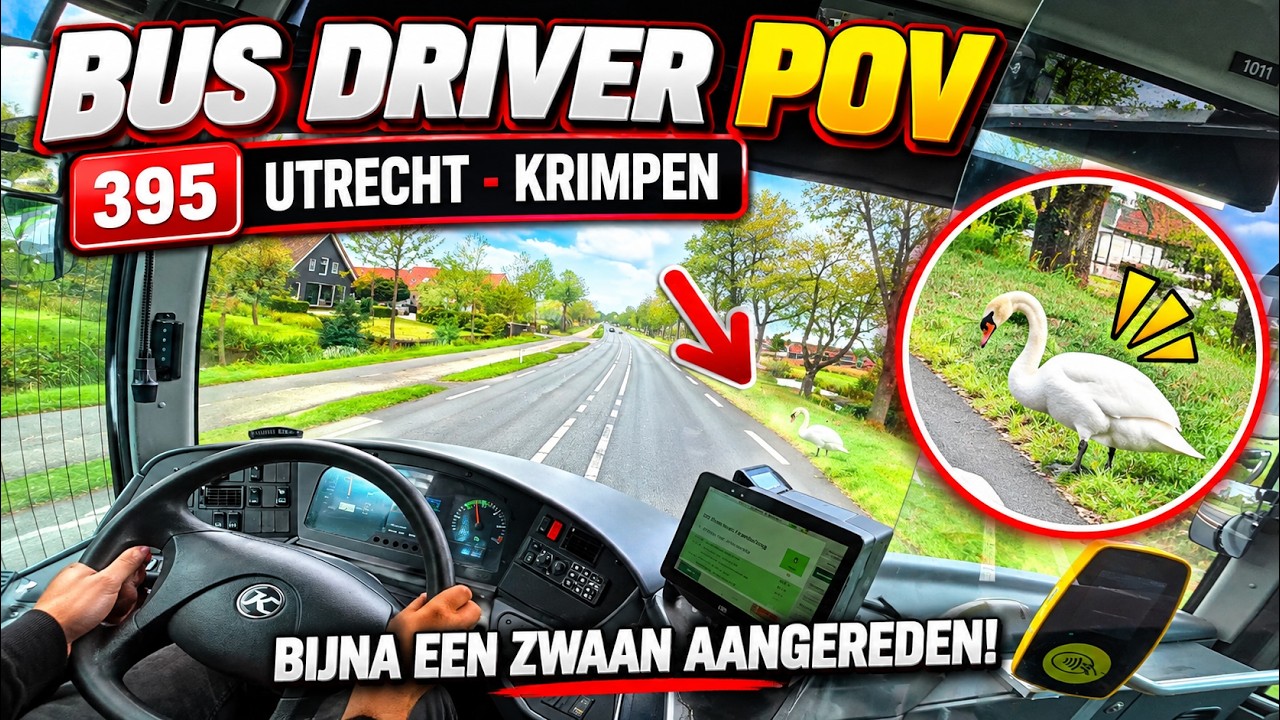 BUS DRIVER POV - LINE 395 Utrecht Centraal- Krimpen waterbus 2026 (Setra 12 meter) #keolis #bus