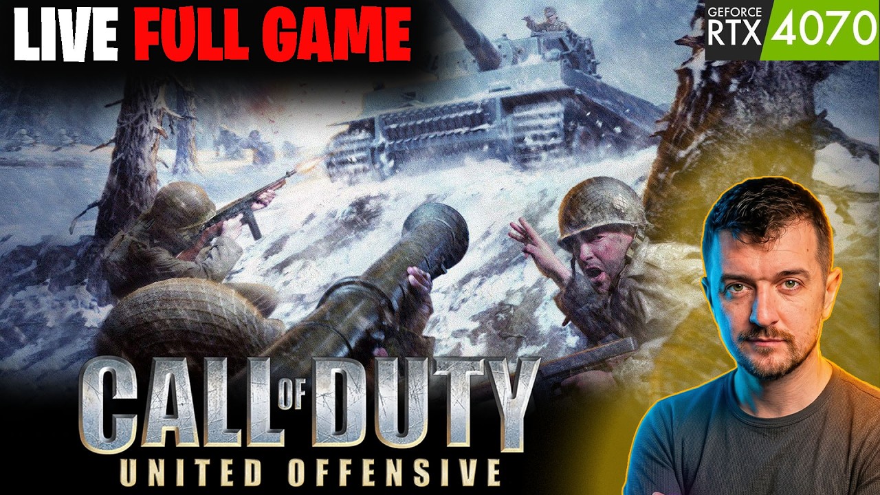 🔴LIVE CALL OF DUTY United Offensive 2004 Gameplay Walkthrough FULL GAME 1440P/60FPS 
