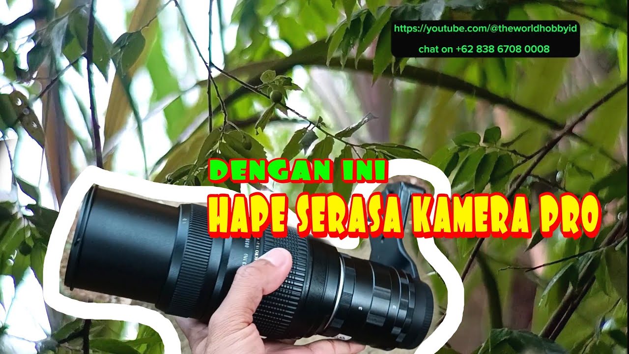 Dengan adapter ini , hape serasa DSLR KAMERA PRO