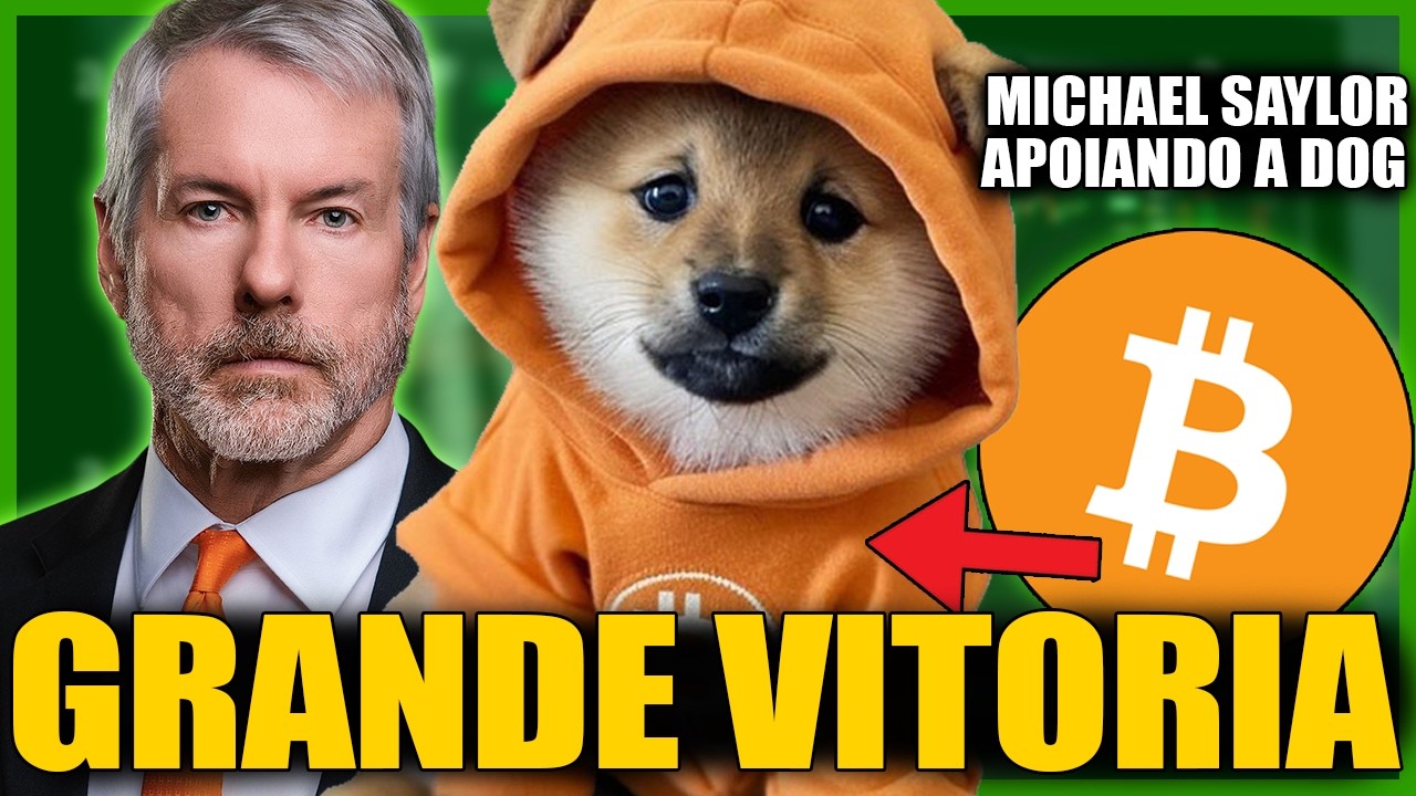 🚨 DOG GO TO THE MOON VITORIA INCRIVEL! MICHAEL SAYLOR APOIANDO DOG? NOTICIA MEMECOIN do BITCOIN