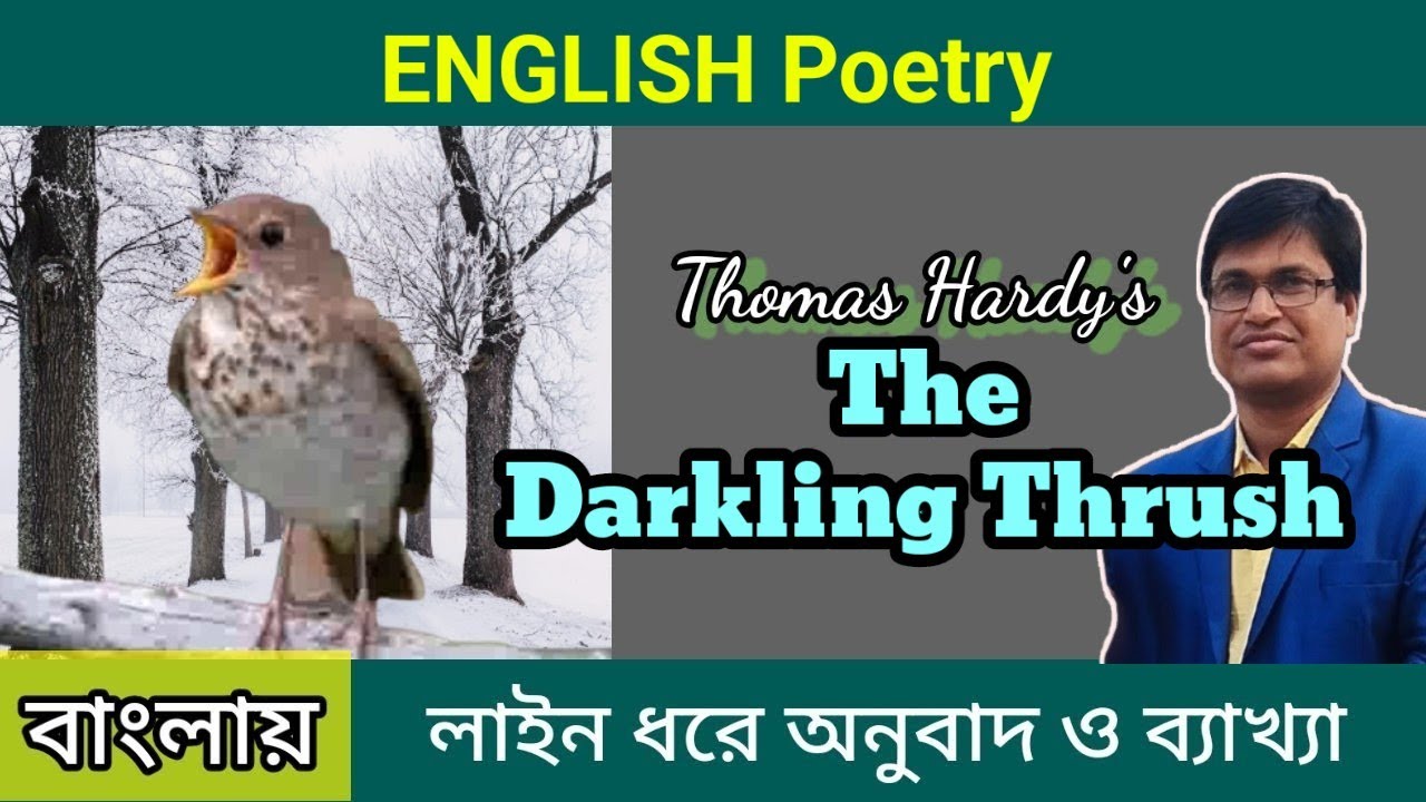 The Darkling Thrush । Thomas Hardy । Line by line explanation in Bengali । @slstenglish