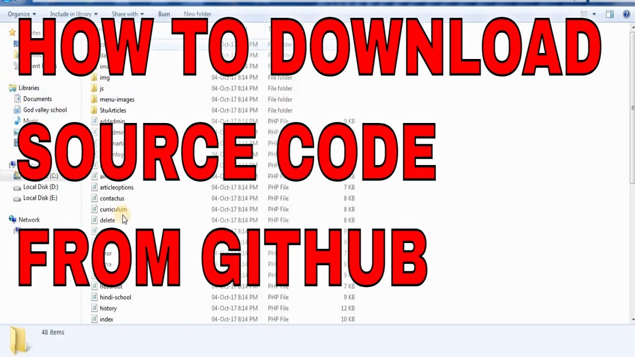 Как скачать проект с Github | Скачать с Github | Github #github