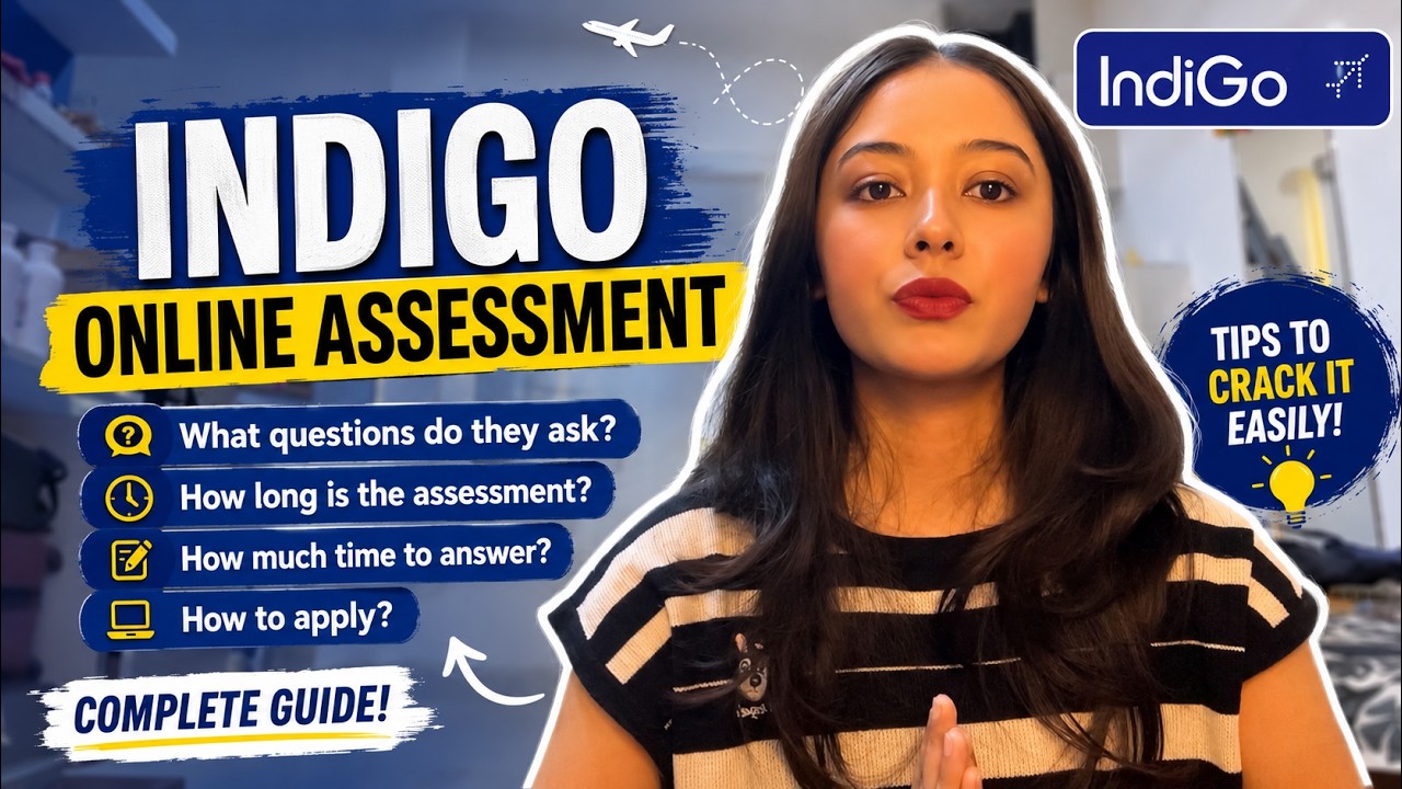 IndiGo Online Assessment Explained | Real Questions, Duration & Application Process
