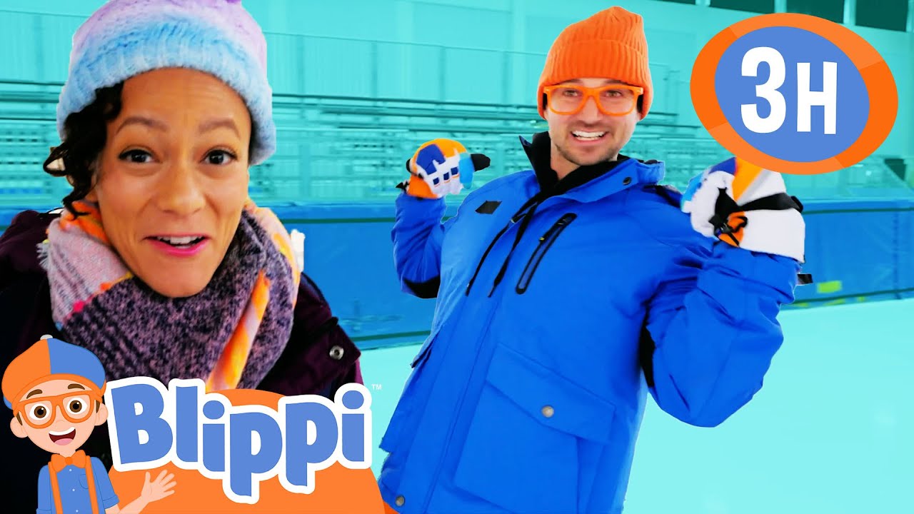 Blippi’s Big Snow Games! ❄️ Fun Winter Sports for Kids | Moonbug Kids - Back To School