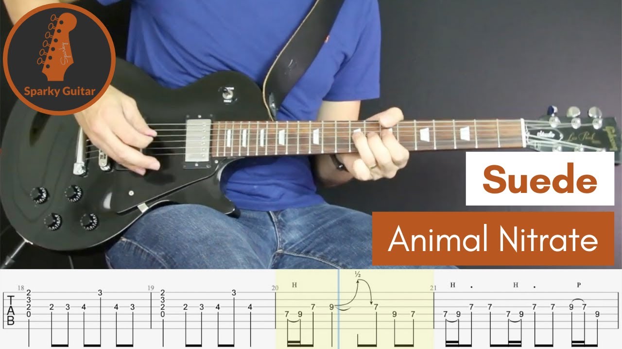 Animal Nitrate - Suede (Guitar Cover #59 with Tabs)