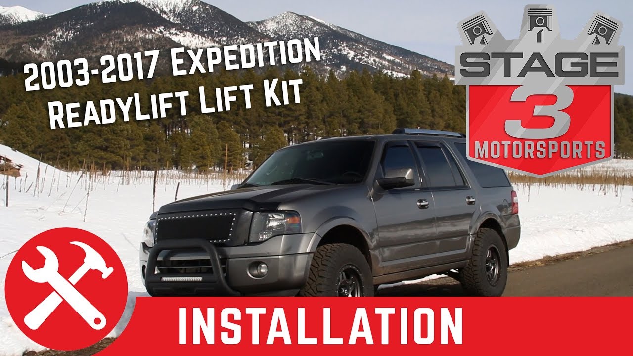 Установка комплекта проставок SST для Ford Expedition ReadyLift 3